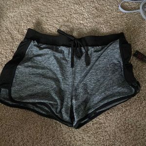 Gray & black shorts